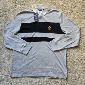 Chaps Long Sleeve Polo Shirt Mens XL Casual Comfort Preppy
